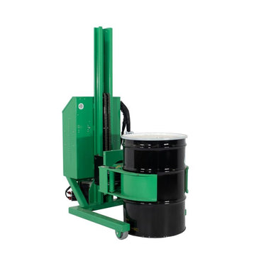 Valley Craft Drum Lift & Rotator - Fully Powered Lift/Rotate/Drive, Grip Connection, Straddle, 90